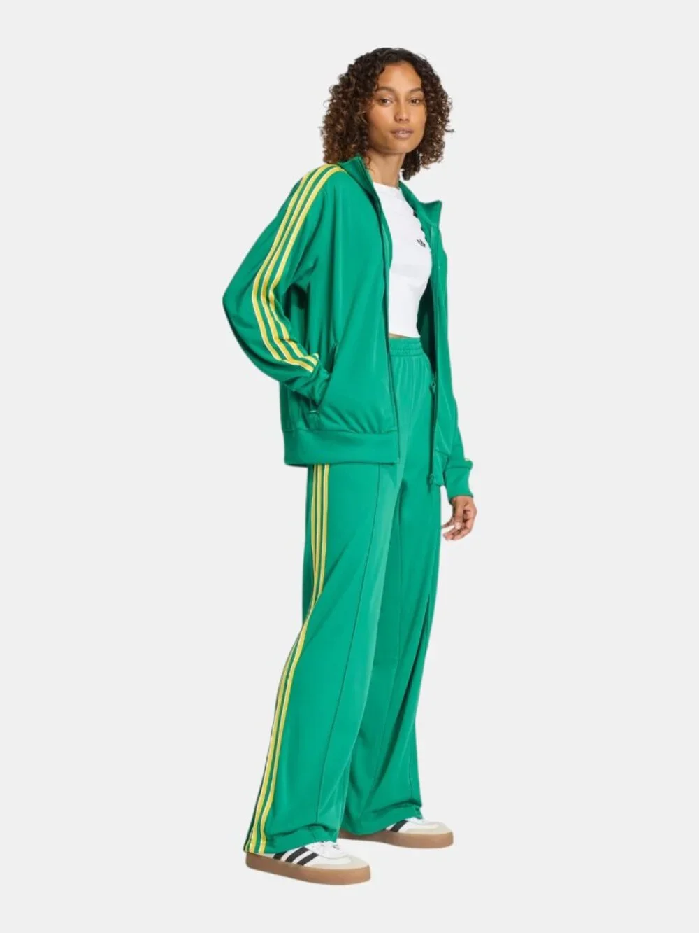 NWT ADIDAS ORIGINALS FIREBIRD TRACK SUIT SET TRACK TOP & PANTS GREEN KD7987 KD36 - Picture 2 of 12